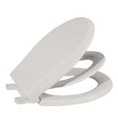 GARVEE COMPREHENSIVE TOILET SEAT BUILT-IN TODDLER TRAINING 16.2-16.7" - BISCUIT - Like New