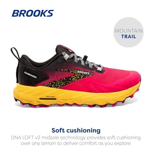 Brooks Women’s Cascadia 17 Trail Running Shoe - SIZE 8, Women’s- Pink/Black - Like New