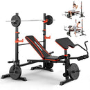 MAIDOMA FOLDABLE 1500LBS 8 IN 1 OLYMPIC WEIGHT BENCH, SQUAT - Scratch & Dent