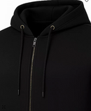 BLUE ICE MEN'S FULL-ZIP LONG-SLEEVE HOODIE - SIZE: MEN M - BLACK - Brand New
