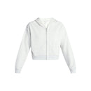 NO BOUNDARIES BOXY ZIP-UP HOODIE - SIZE: WOMEN S (4-6) - PLATINUM SILVER HEATHER - Brand New