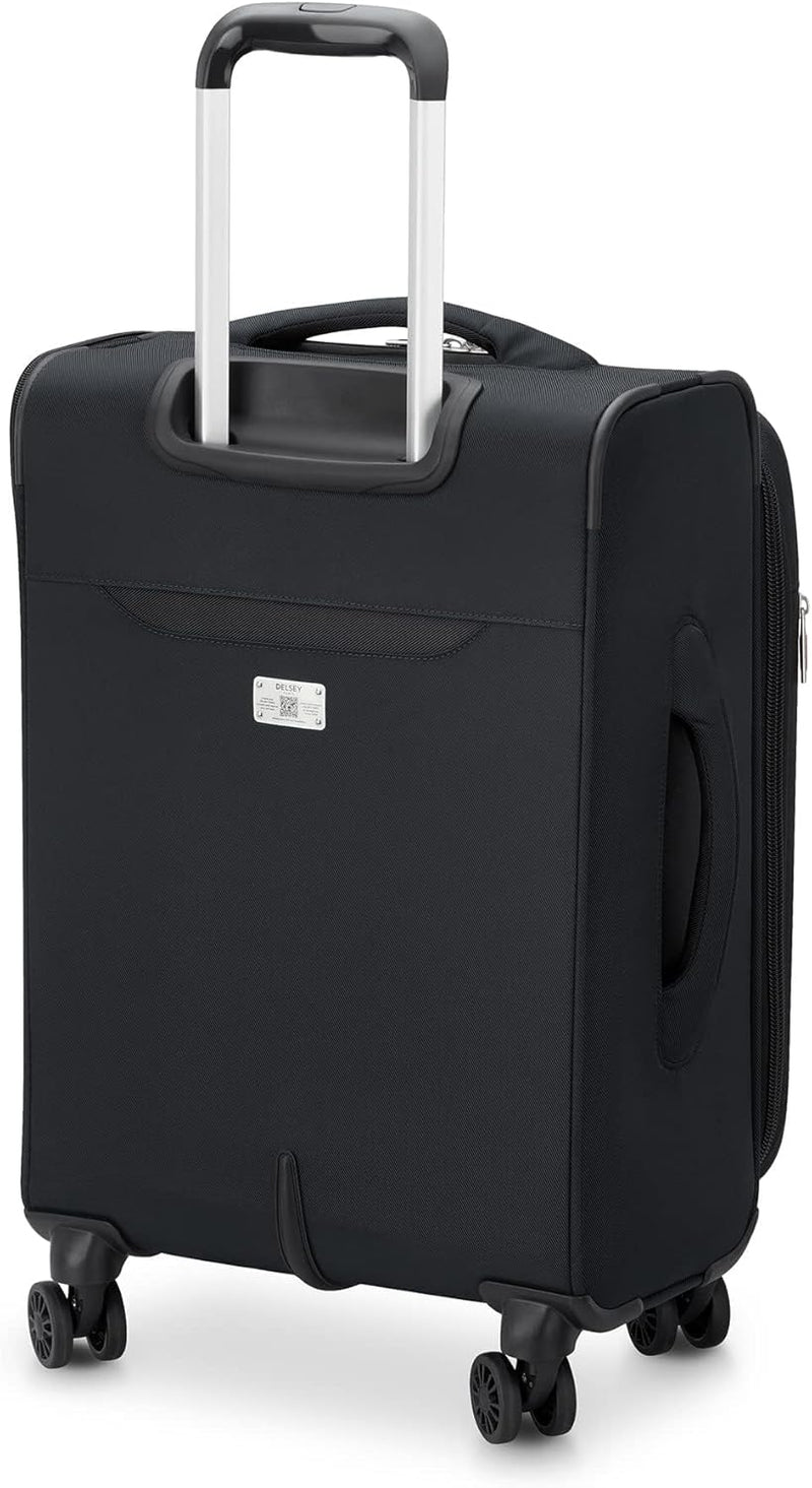 DELSEY PARIS SKY MAX 2.0 LUGGAGE, WHEELS, 40328497700, BLACK, 2PC SET (21/24) - Like New