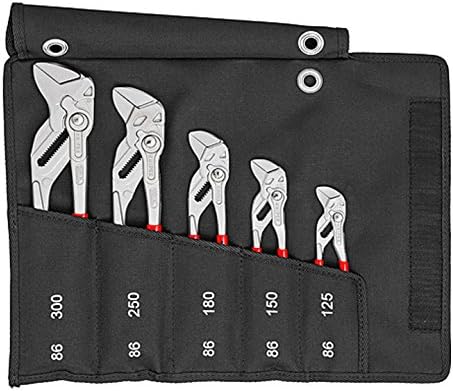 Knipex 00-19-55-S4 5-Piece Pliers Wrench Set - Chrome vanadium/Red Like New