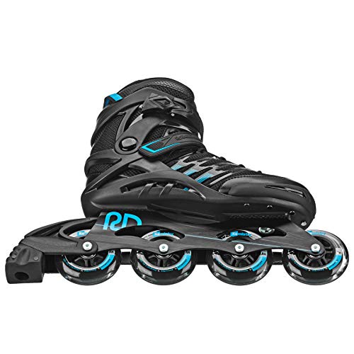 ROLLER DERBY ROLLER DERBY AERIO MEN'S INLINE SKATES SIZE 10 - BLACK/BLUE - Like New
