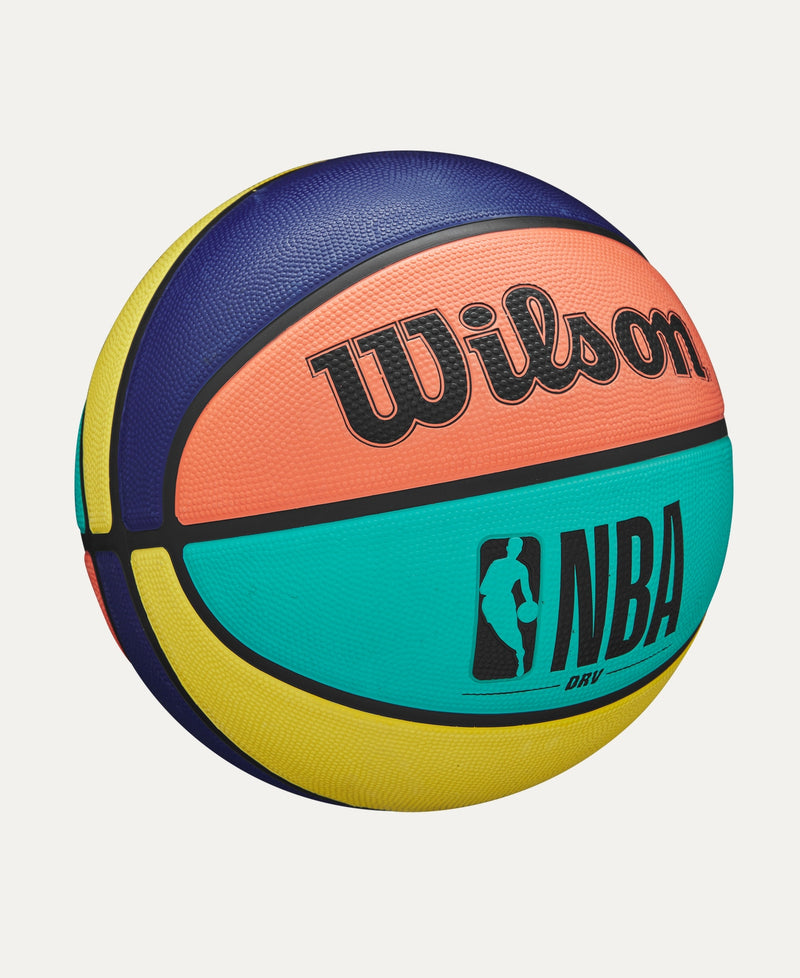 WILSON NBA DRV ALTERNATING OUTDOOR BASKETBALL 5 - GREEN / ORANGE / TEAL / PINK - Like New