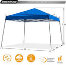 ABCCANOPY Stable Pop up Outdoor Canopy Tent 8 x 8 ft Base / 6 x 6 ft Top Blue - Like New