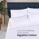 Superior Egyptian Cotton Embroidered Pillowcase Set, 1000 Thread Count - Brand New