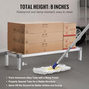 VEVOR ALUMINUM DUNNAGE RACK 48” X 14” FOOD FLOOR RACK, 8” OFF THE FLOOR - SILVER - Like New