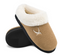 AOMIGOCT MEMORY FOAM WOMEN'S NON SLIP CLOSED TOE SLIPPERS - US 7.5-8.5 - KHAKI - Like New