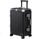ANYZIP CARRY ON LUGGAGE ALUMINUM FRAME SUITCASE WHEELS 20" - BLACK - Brand New