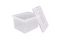 OFFICE DEPOT FILE TOTE WITH SNAP LID AND BUILT IN HANDLES, - Scratch & Dent