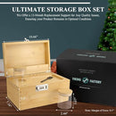 VIKING FACTORY LARGE BAMBOO BOX TRAY SET BUNDLE, 2 PACK - BAMBOO - Like New