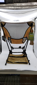 ORAGATI ERGONOMIC FOLD-OUT CAMPING CHAIR WITH ADJUSTABLE HEIGHT - KHAKI - Like New