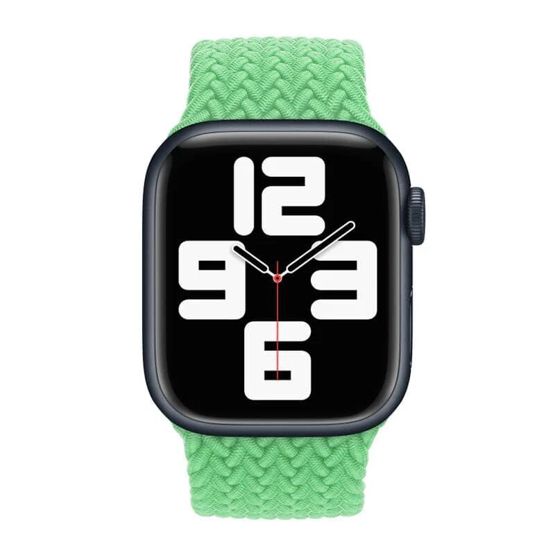 APPLE WATCH BRAIDED SOLO LOOP 45MM SIZE 9 - BRIGHT GREEN - Brand New