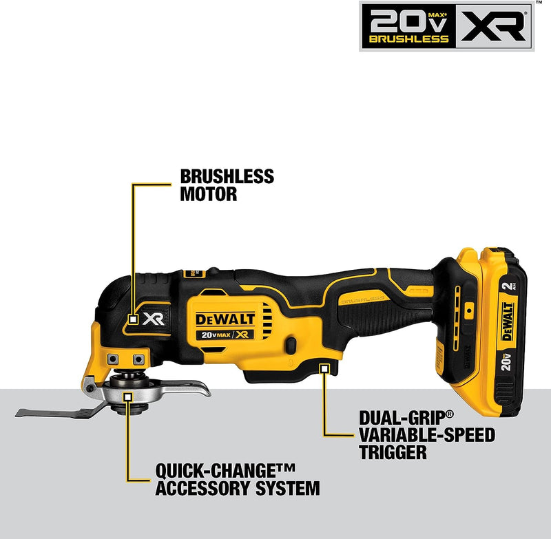 DEWALT DCK675D2 20V MAX Brushless Cordless 6-Tool Combo Kit - Black/Yellow - Like New
