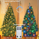 Juegoal 6 Foot Artificial Christmas Tree(NOT Pre-Strung), 300 LED Warm White - Like New