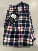 YUNA PAJAMA PANTS WOMENS MULTI PLAID MICROFLEECE SUPER - L/XL - BLACK/RED/WHITE - Brand New