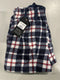 YUNA PAJAMA PANTS WOMENS MULTI PLAID MICROFLEECE SUPER - L/XL - BLACK/RED/WHITE - Brand New