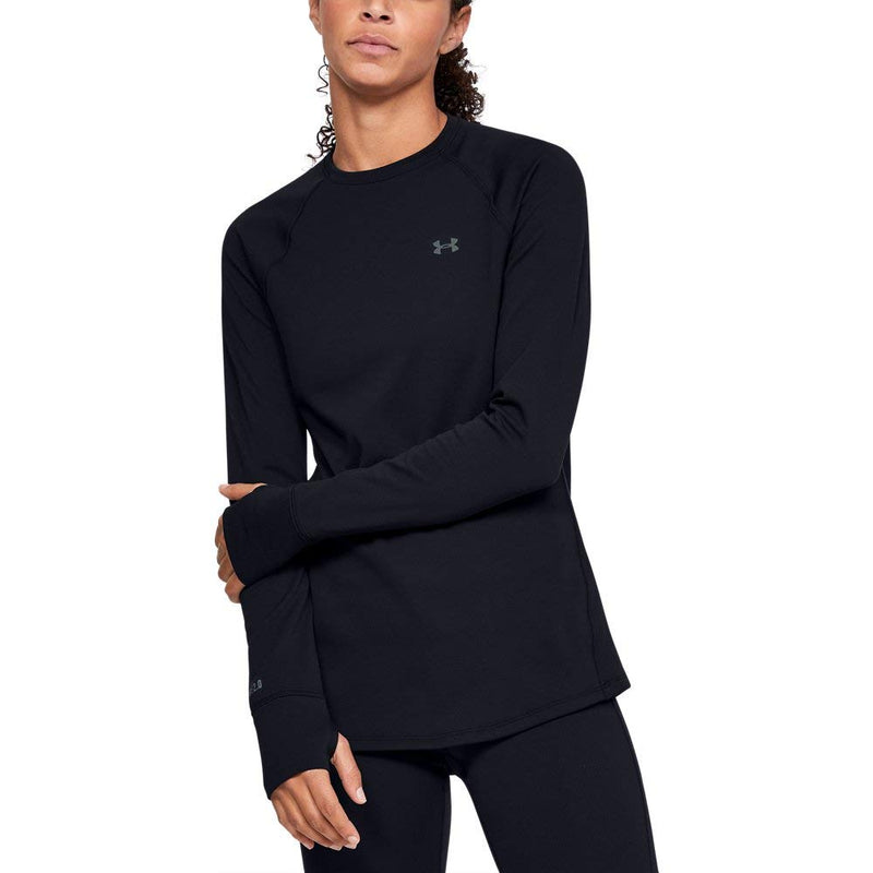 UNDER ARMOUR WOMEN'S BASE CREW 2.0 SIZE WOMEN X-SMALL BLACK - Brand New
