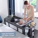 BabyBond Baby Bassinet Bedside Crib Pack and Play UP650S - Gray - Like New