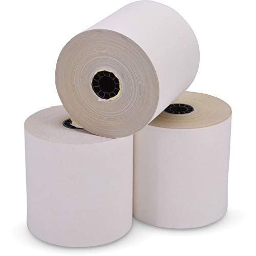 ICONEX 90770047 IMPACT PRINTING CARBONLESS PAPER ROLLS - WHITE - Brand New