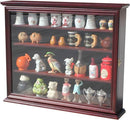 Shot Glass Shooter Case Small Wall Curio Cabinet B00AYM20PM - Mahogany Frame - Brand New