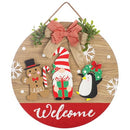 LARAINE Christmas Wooden 15" Seasonal Welcome Sign for Front Door - Brand New