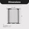BALANCEFROM WALK-THRU SAFETY GATE CHILD PROOF FENCE FOR DOORWAYS - GRAPHITE - Like New