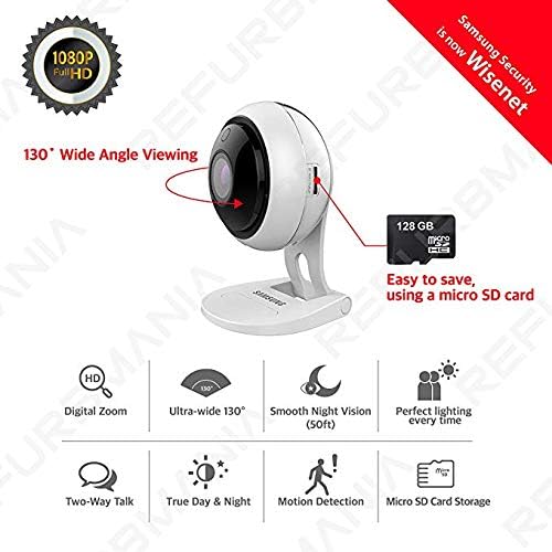 Samsung Wisnet SNH-V6431BN 1080p SmartCam - White (Single Pack) Like New