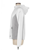 SPYDER WHITE ZIP-UP HOODIE, FITTED - SIZE: WOMEN MEDIUM - WHITE - Like New