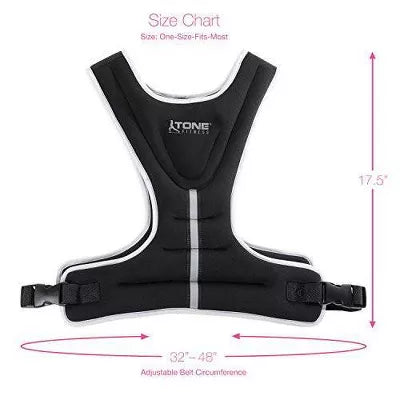 TONE FITNESS VEST BODY WEIGHT - 8LBS - Like New
