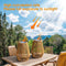 KAGOLING SOLAR LANTERNS OUTDOOR WATERPROOF HANGING SOLAR 2 PACK - WOOD - Like New