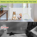 HEELALBABY REINFORCED 55" WIDE RETRACTABLE BABY GATES 33 TALL X 55 WIDE - WHITE - Brand New