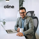 OLINE ERGOPRO ERGONOMIC OFFICE CHAIR ROLLING DESK 4D ADJUSTABLE ARMREST - BLACK - Like New