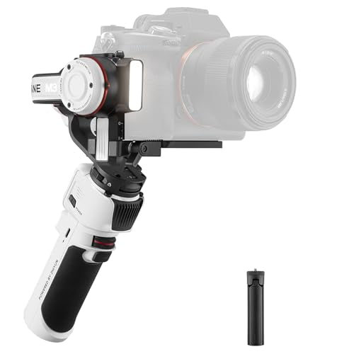 ZHIYUN CRANE M3 HANDHELD 3-AXIS CAMERA GIMBAL STABILIZER - WHITE - Like New