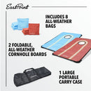 EASTPOINT PORTABLE CORNHOLE- RED AND BLUE - Like New