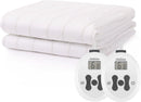 Sunbeam Restful Electric Heated Mattress Pad Queen Size 60" x 80" - White - Like New