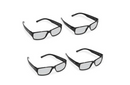 VIZIO Theater 3D Passive 3D Glasses XPG202 -Pack of 4 - BLACK New