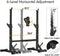 BangTong&Li Squat Barbell Bench Press Home Gym Adjustable Rack HD-SDJ-B - BLACK - Like New