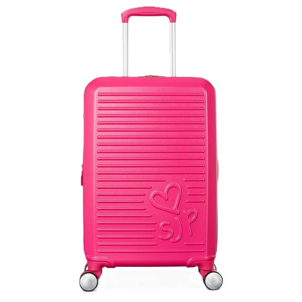 Sarah Jessica Parker Hardside Expandable Carry On Spinner Suitcase - Candy - Brand New