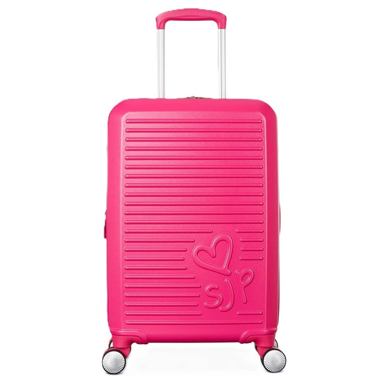 Sarah Jessica Parker Hardside Expandable Carry On Spinner Suitcase - Candy - Brand New