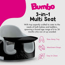 Bumbo 3-in-1 Infant Multi-Seat with Tray, 6 to 36 Months, Black/Monsoon - Brand New