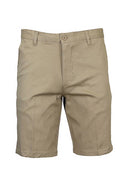 GALAXY BY HARVIC MEN'S SLIM FITTING COTTON CHINO SHORT - SIZE: MEN 46 - KHAKI - Brand New