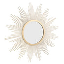 STONEYBRAND ROUND 23" ANTIQUE GOLD METAL WALL MIRROR HANGING BRACKET SB-6139A - Like New