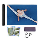 OIO Large yoga mat set extra wide 4x6 for men women - TPE non slip exercise - Like New