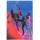Marvel Spider-Man Miles Morales Battle Scene Gallery Canvas Wall Decor - Brand New