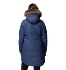 WL0885 Columbia Women's Suttle Mountain Long Insulated Collegiate Navy S - Brand New