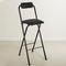 Thyle 1 Pcs Folding Bar Stool with Backrest, Tall Foldable Stool Chair Portable - Like New