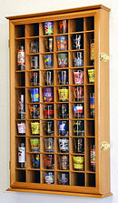 54 SHOT GLASS SHOOTER DISPLAY CASE HOLDER COMINHKR007241 - OAK - Scratch & Dent
