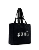 ALLSAINTS IZZY PUNK EAST/WEST TOTE W600XD - BLACK - Brand New
